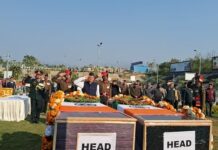 आतंकी हमले के शहीदों के पार्थिव शरीर पहुंचे उत्तराखण्ड
