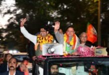 सीएम धामी ने दिल्ली के विधानसभा क्षेत्र पालम में किया भव्य रोड-शो