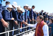 राष्ट्रीय खेलों: टिहरी झील कोटी कॉलोनी पहुंच मुख्यमंत्री ने बढ़ाया खिलाड़ियों का उत्साह