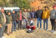 भालू की पित्त के साथ नेपाल निवासी तस्कर किया गिरफ्तार