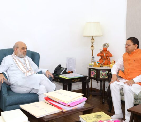 सीएम धामी ने गृह मंत्री अमित शाह से की मुलाकात, साइबर सेंटर ऑफ एक्सीलेंस की स्थापना के लिए केंद्र से 63.60 करोड़ का अनुरोध