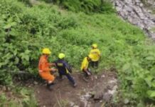 जंगलचट्टी के पास मलबा गिरने से 2 की मौत, 3 घायल