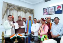 बद्री-केदार मंदिर समिति के प्रतिनिधिमंडल ने की सीएम धामी से मुलाकात