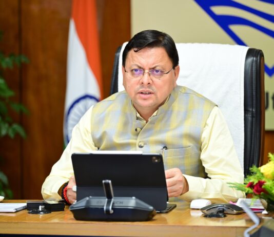 मुख्यमंत्री पुष्कर सिंह धामी आपदा राहत में देंगे अपना एक माह का वेतन