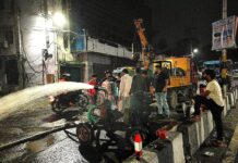 जल भराव क्षेत्रों से पानी की निकासी में उपयोगी साबित हो रहे जिला प्रशासन के हाई प्रेशर डी-वाटरिंग पंप