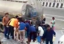 हापुड़ सड़क हादसा: दूध का टैंकर बाइक से टकराया, दो किशोरों की दर्दनाक मौत
