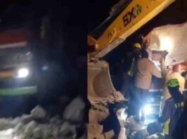 Devprayag News: तोताघाटी में पहाड़ी से गिरे विशाल बोल्डर की चपेट में आया ट्रक, चालक की मौके पर मौत