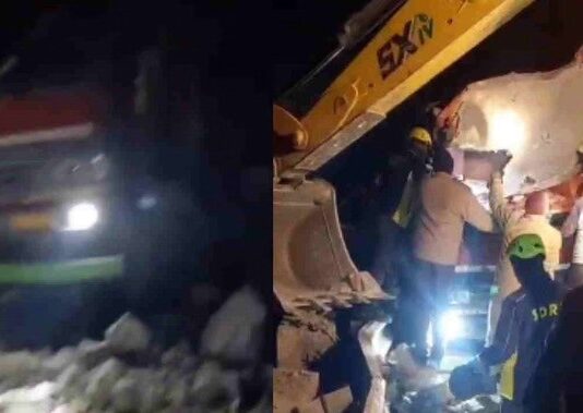 Devprayag News: तोताघाटी में पहाड़ी से गिरे विशाल बोल्डर की चपेट में आया ट्रक, चालक की मौके पर मौत