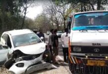 ऋषिकेश-देहरादून हाईवे पर बड़ा हादसा टला: तेज रफ्तार कार का टायर फटने से तीन वाहन आपस में भिड़े