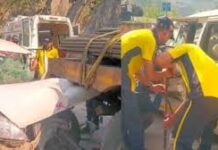 टिहरी हादसा: कौड़ियाला के पास खड़े ट्रक से टकराई कार, महिला की मौत, सात घायल