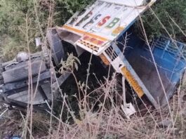 टिहरी हादसा: घुत्तू के पास खाई में गिरा पिकअप वाहन, चालक की मौत, SDRF ने घायल को बचाया