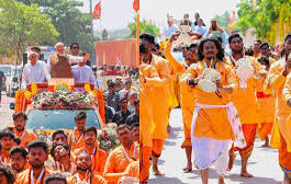 उत्तराखंड: सोमनाथ में पीएम मोदी के रोड शो में छाया देहरादून का डमरू मंडल, प्रस्तुति की प्रधानमंत्री ने की सराहना