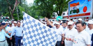 मुख्यमंत्री ने ‘रन फॉर कारगिल हीरोज’ मैराथॉन को दिखायी हरी झंडी
