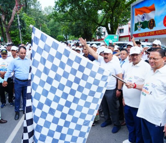 मुख्यमंत्री ने ‘रन फॉर कारगिल हीरोज’ मैराथॉन को दिखायी हरी झंडी