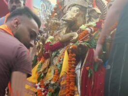250 किलो पीतल की प्रतिमा का हरिद्वार में हुआ सांकेतिक विसर्जन