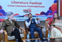 विरासत महोत्सव में क्राइम लिटरेचर फेस्टिवल के नाम रहा शनिवार का दिन