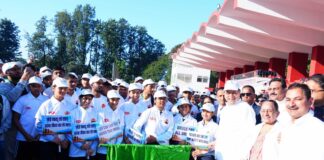 नशामुक्त उत्तराखंड वॉकथॉन को सीएम धामी ने दिखाई हरी झंडी